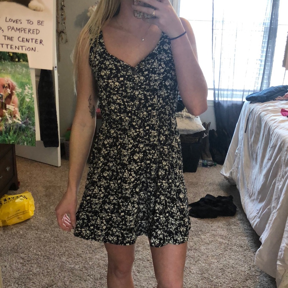 Black and white sundress